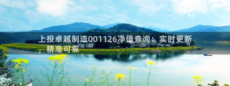 彩神ix可靠吗：上投卓越制造001126净值查询：实时更新
，精准可靠