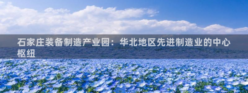 彩神可以提现吗：石家庄装备制造产业园：华北地区先进制造业的中心
枢纽