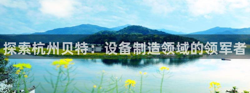 彩神VII购彩中心：探索杭州贝特：设备制造领域的领军者
