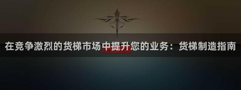 彩神购彩-购彩大厅入口娱乐首选：在竞争激烈的货梯市场中提升您的业务：货梯制造指南