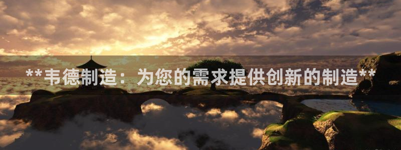 彩神8软件下载：**韦德制造：为您的需求提供创新的制造**