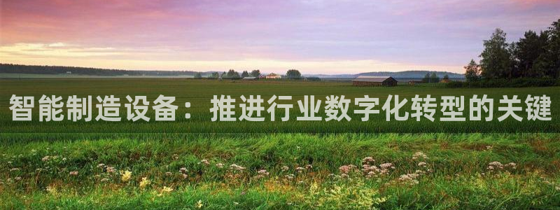 彩神v8下载app5.0：智能制造设备：推进行业数字化转型的关键