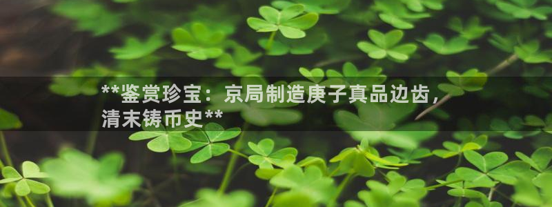 彩神大发黑平台：**鉴赏珍宝：京局制造庚子真品边齿，
清末铸
