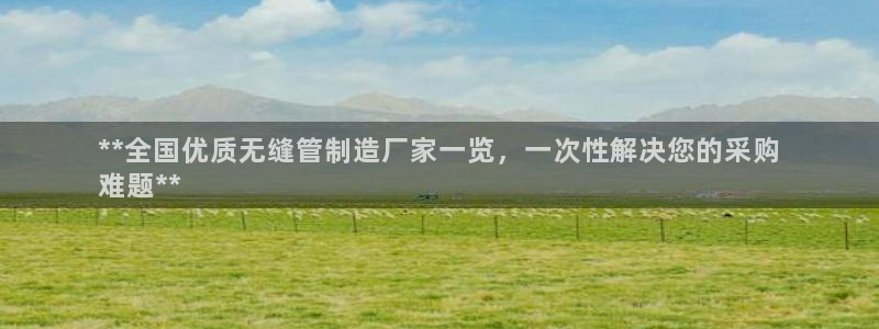 彩神广告有限公司：**全国优质无缝管制造厂家一览，一次性解决您的采购
难题**