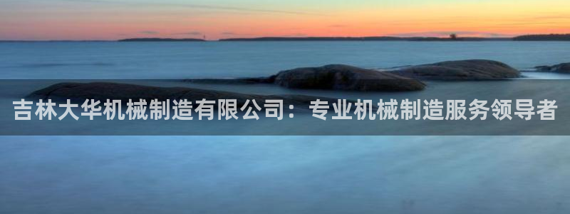 在彩神网输了六万多怎么拿回来：吉林大华机械制造有限公司：专业机械制造服务领导者