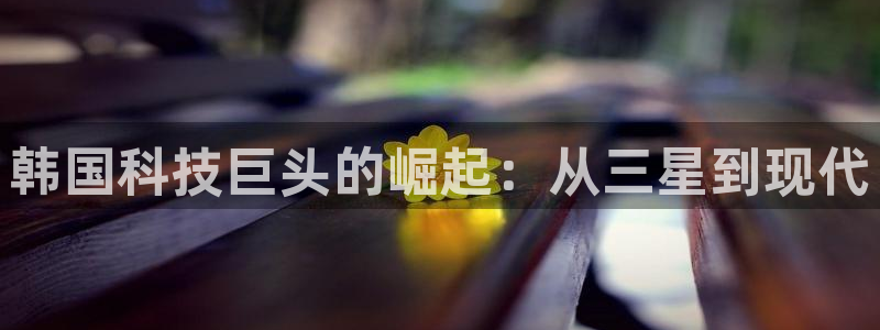 彩神8彩平台官网：韩国科技巨头的崛起：从三星到现代